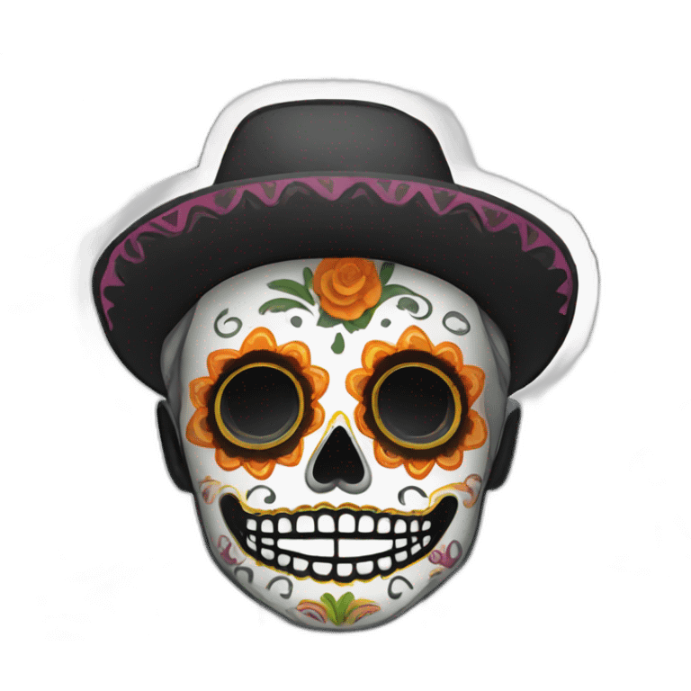 dia de los muertos sticker emoji