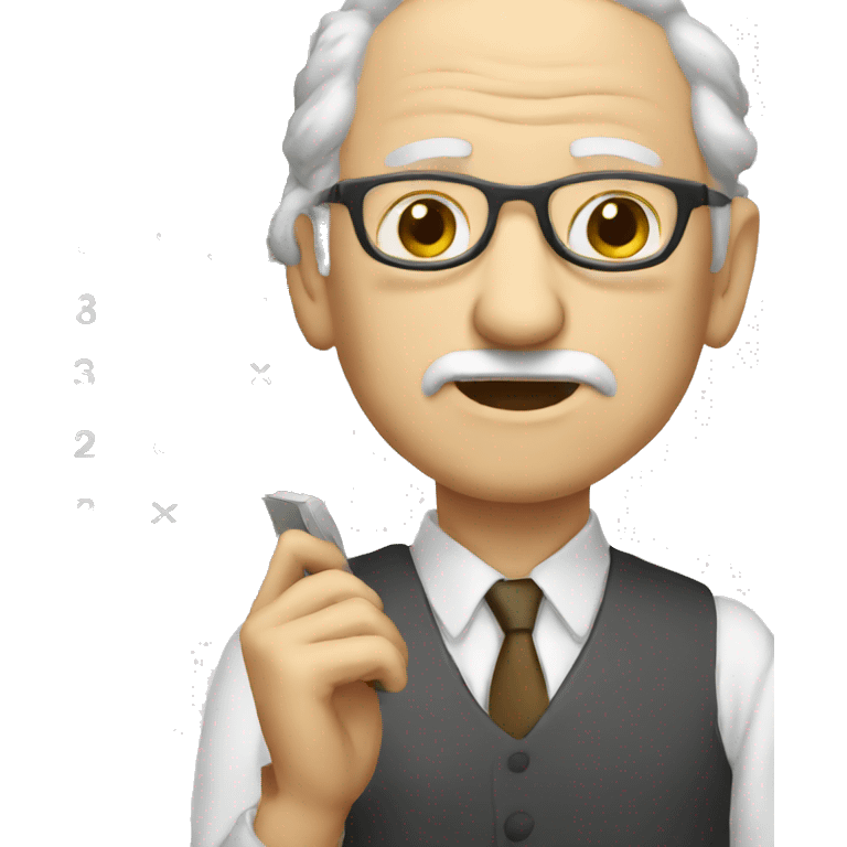 old man calculator emoji