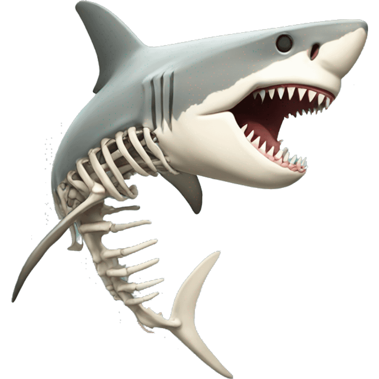 shark skeleton  emoji