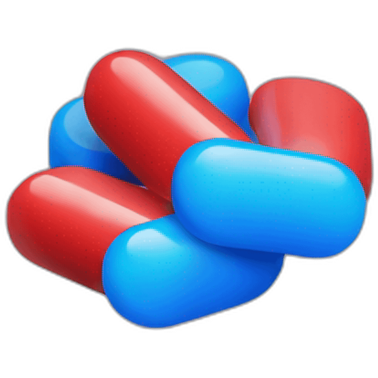 red and blue pills emoji