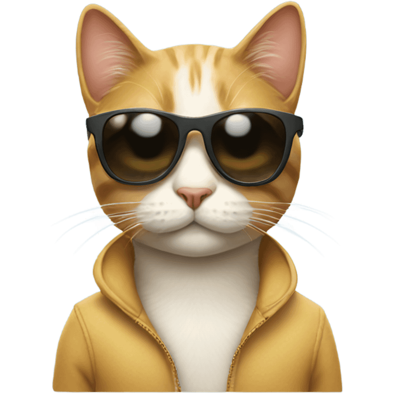 Cat with sunglasses emoji