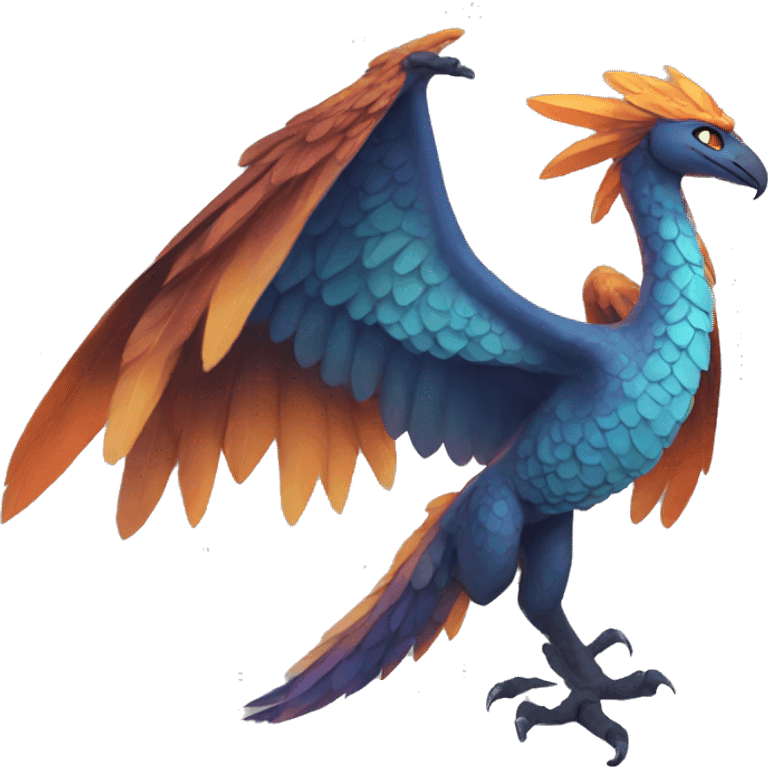 A legendary bird wings of fire  emoji