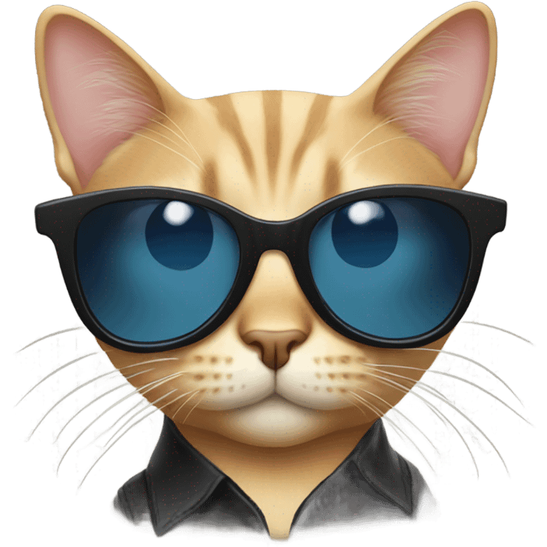 Cat with sunglasses emoji