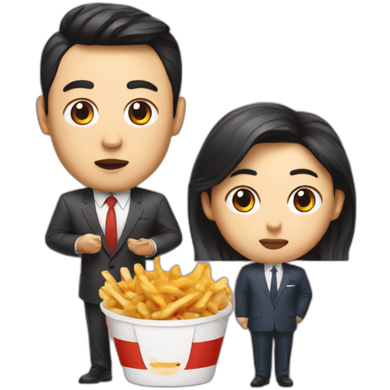 Poutine and Kim Jung Hun emoji