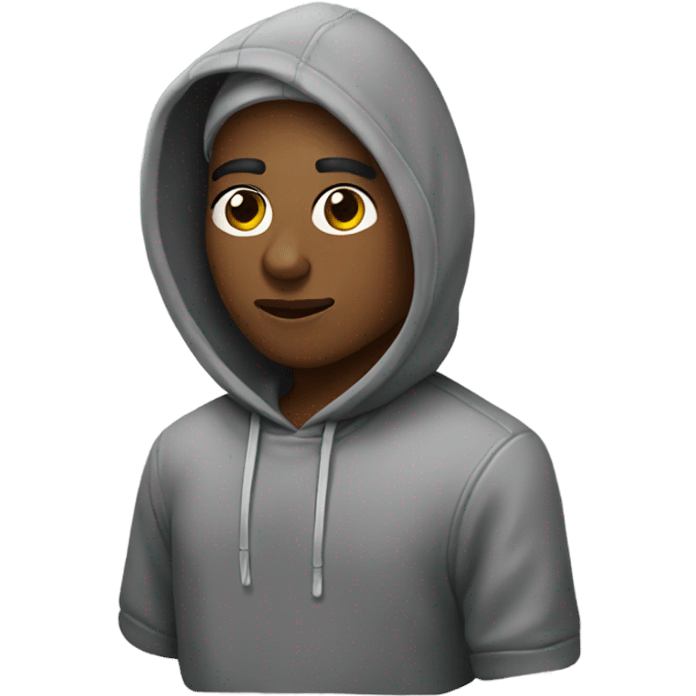 Ashy wearing a hoodie emoji