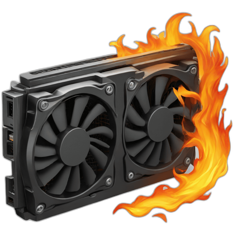 flaming gpu goes brrr emoji