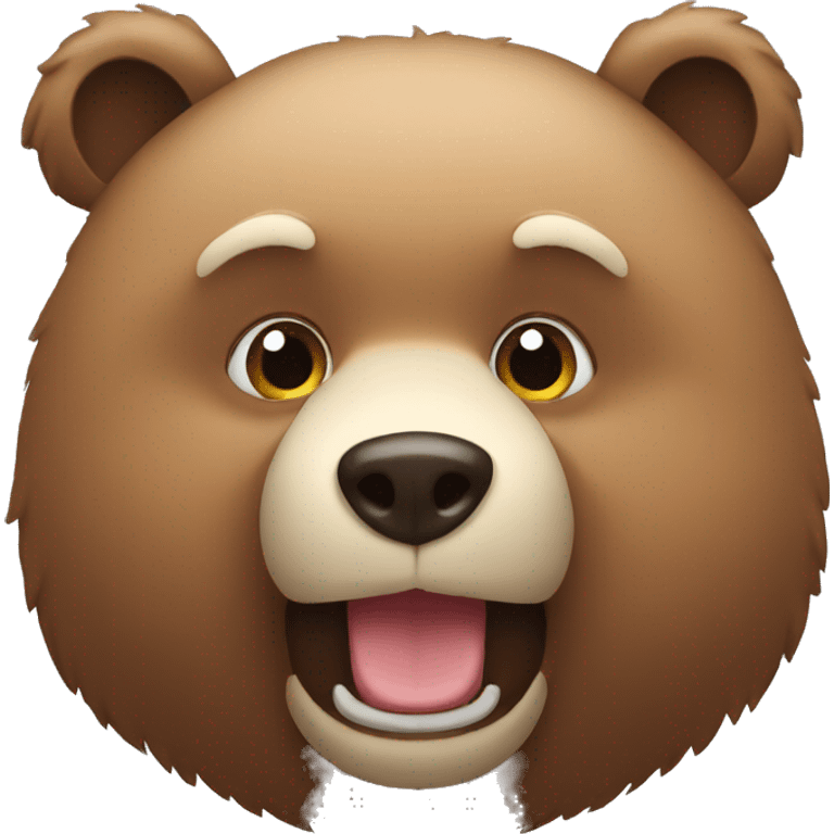 Bear face emoji