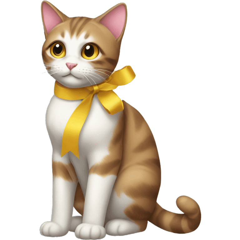 Ribbon cat cat  emoji