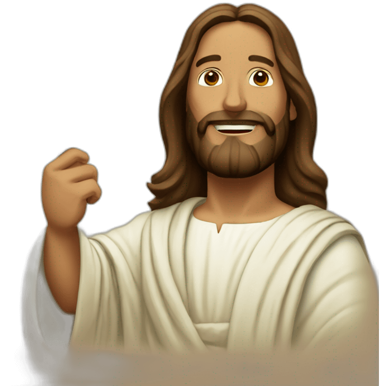 jesus promoting weeds emoji