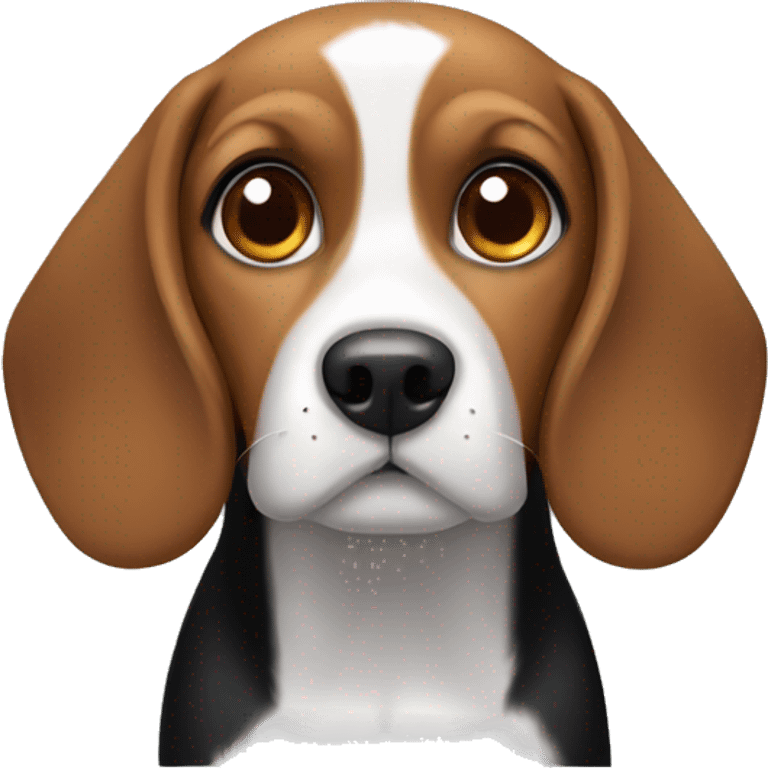 Black and brown beagle  emoji