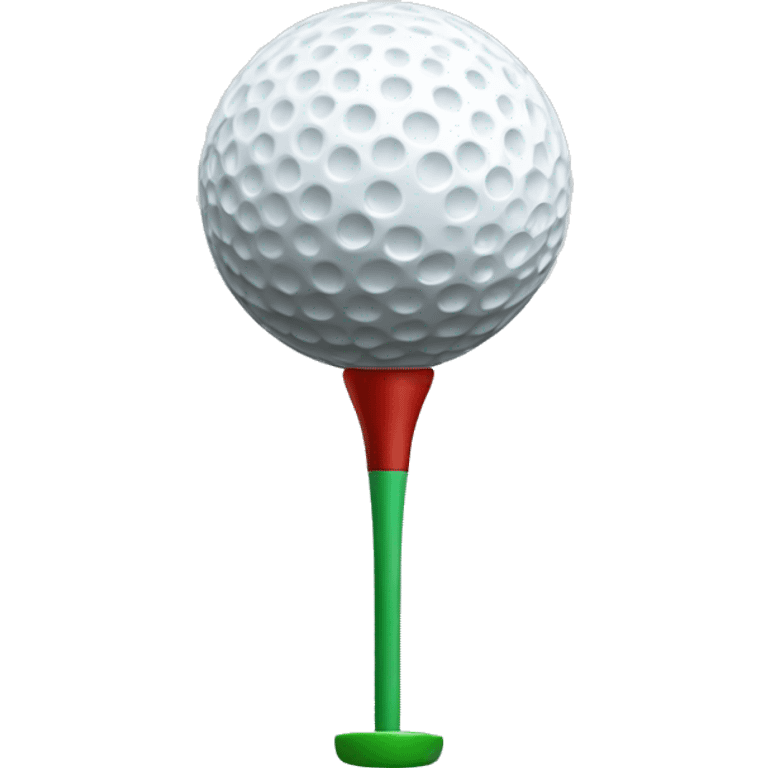 golf tee on golf curse emoji