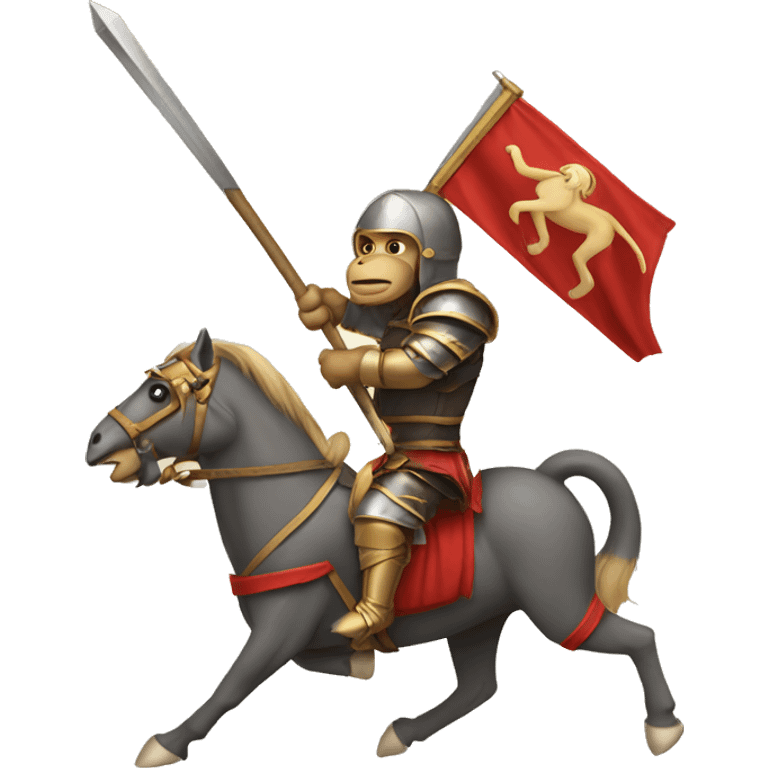 Jousting monkey  emoji