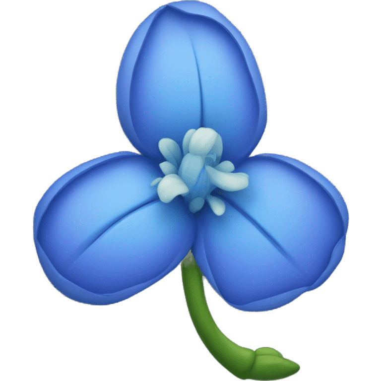 Blue flower emoji