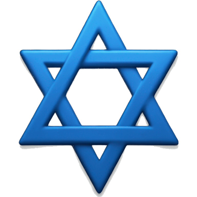 simple blue star of david emoji