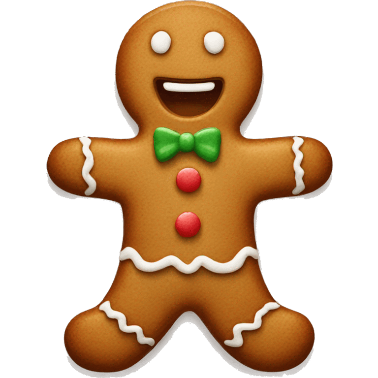 Gingerbread man emoji