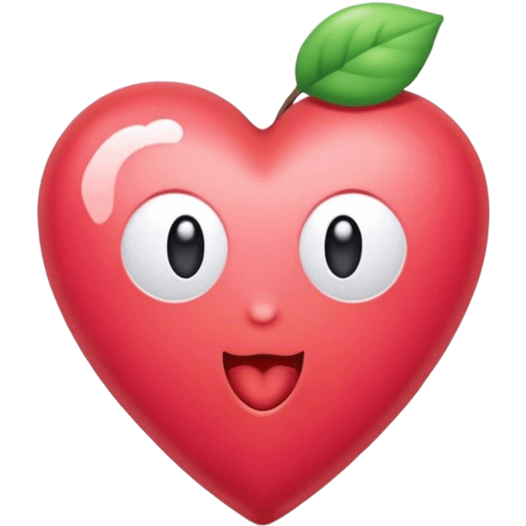 Corazón con carita emoji