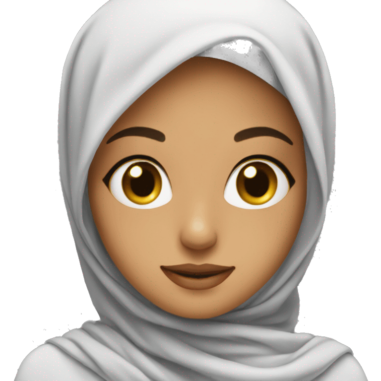 A beautiful girl in a hijab emoji