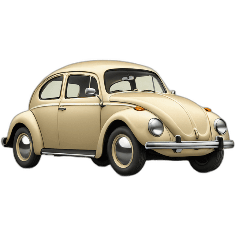 VW-beetle-vintage-beige emoji