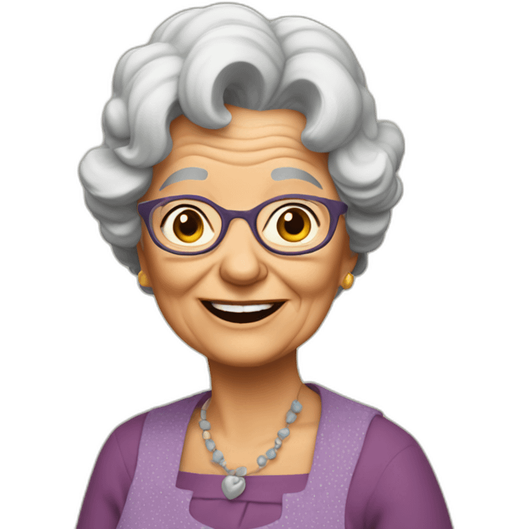 cute granny clampett emoji