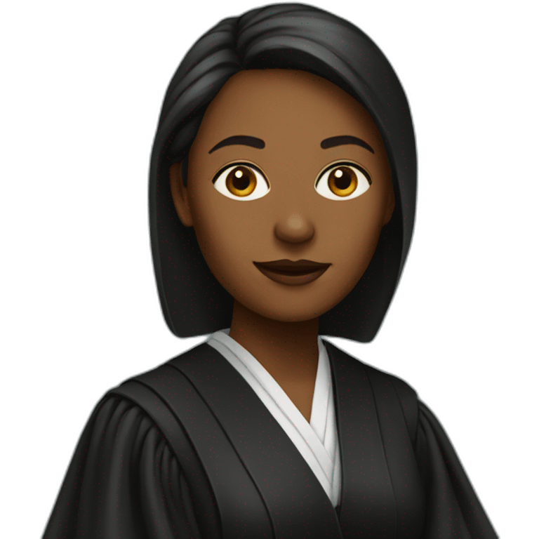 woman lawyer Wearing a robe emoji