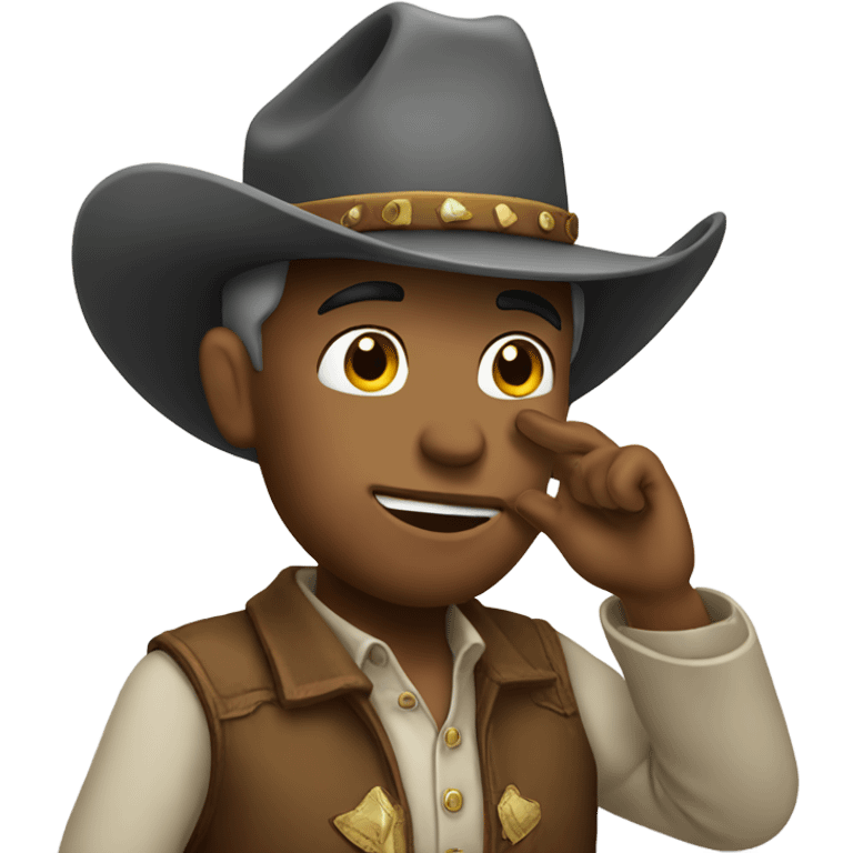 Cowboy saluting emoji