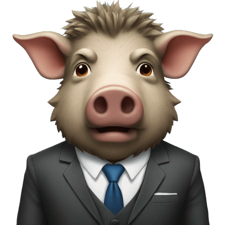 boar in suit emoji