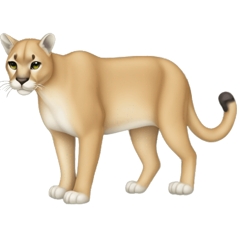 Puma in camouflage emoji