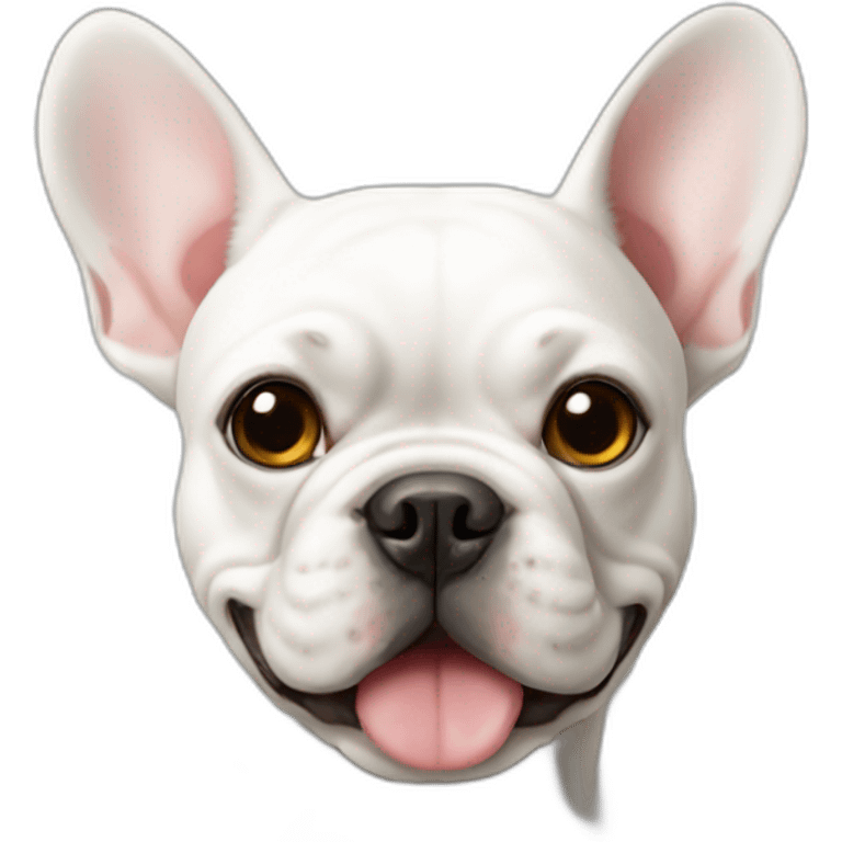 white french bulldog emoji