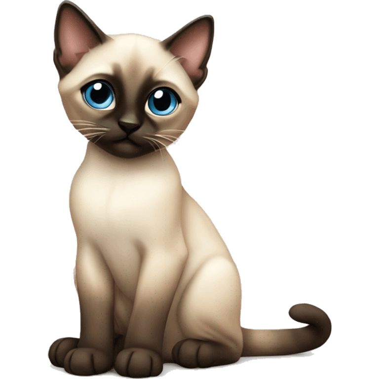 Siamese kitten sitting emoji