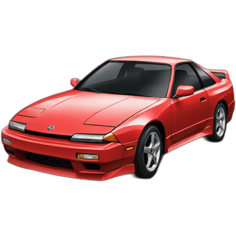 Red Nissan Sílvia 180sx emoji