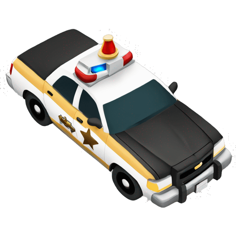 sheriff car side view emoji