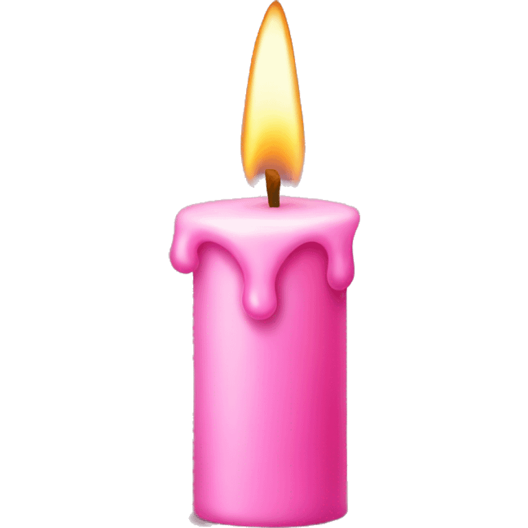 Pink candle emoji