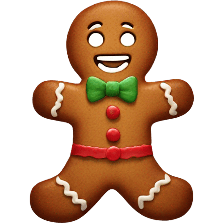 Gingerbread man emoji