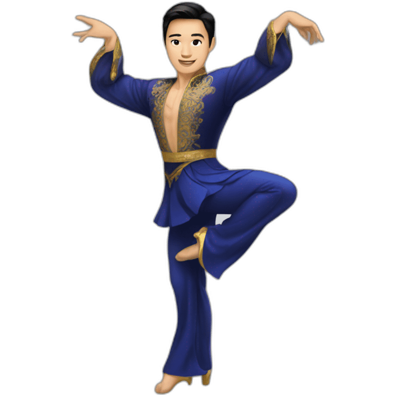 asian ballroom latin male dancer emoji