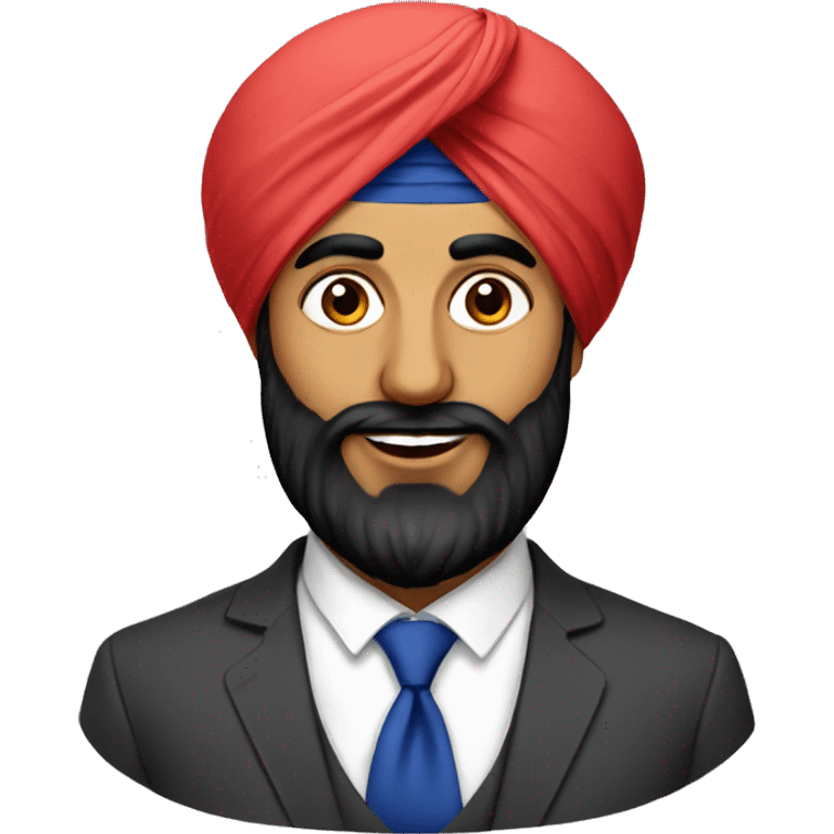 Sikh dumalla with farla emoji