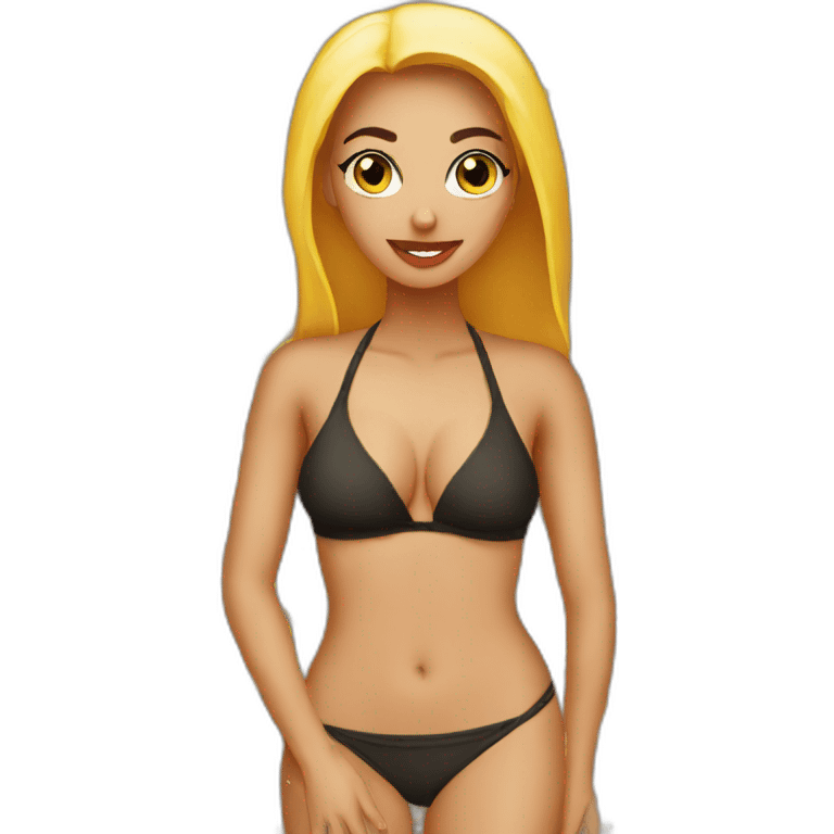 arabic woman wearing bikini emoji