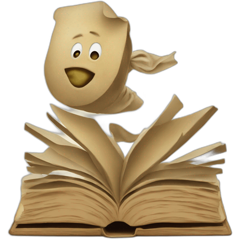 a book celebrating a glorious victory emoji