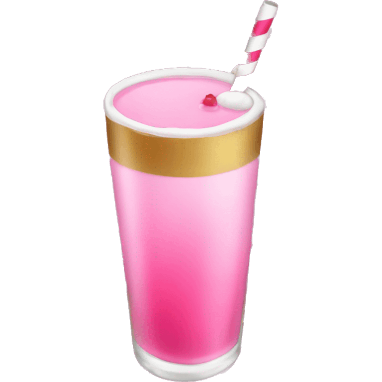 A pink christmas drink emoji