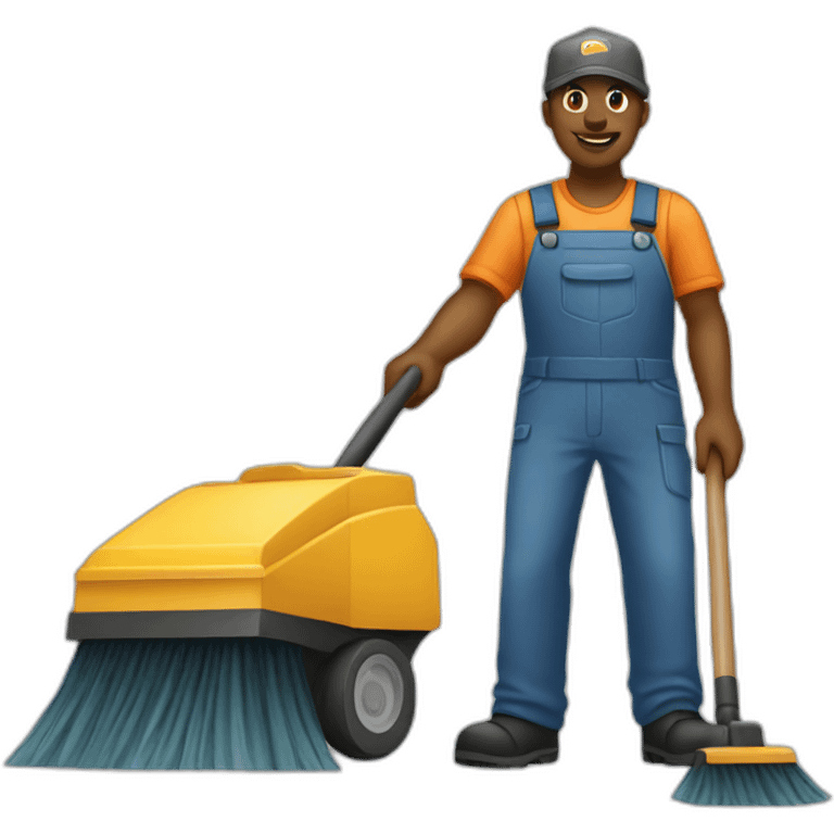 Street sweeper emoji