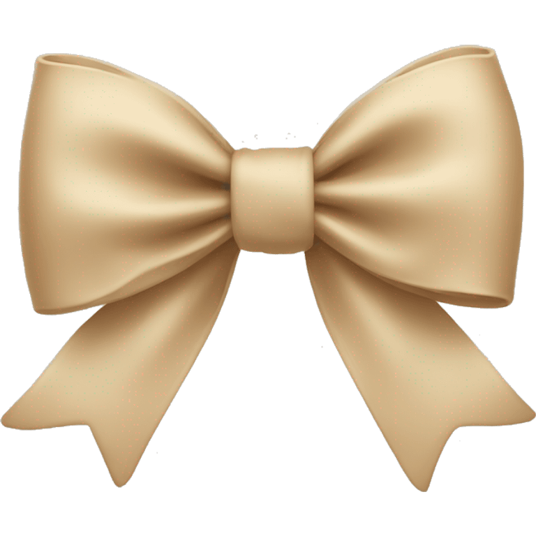 beige bow emoji