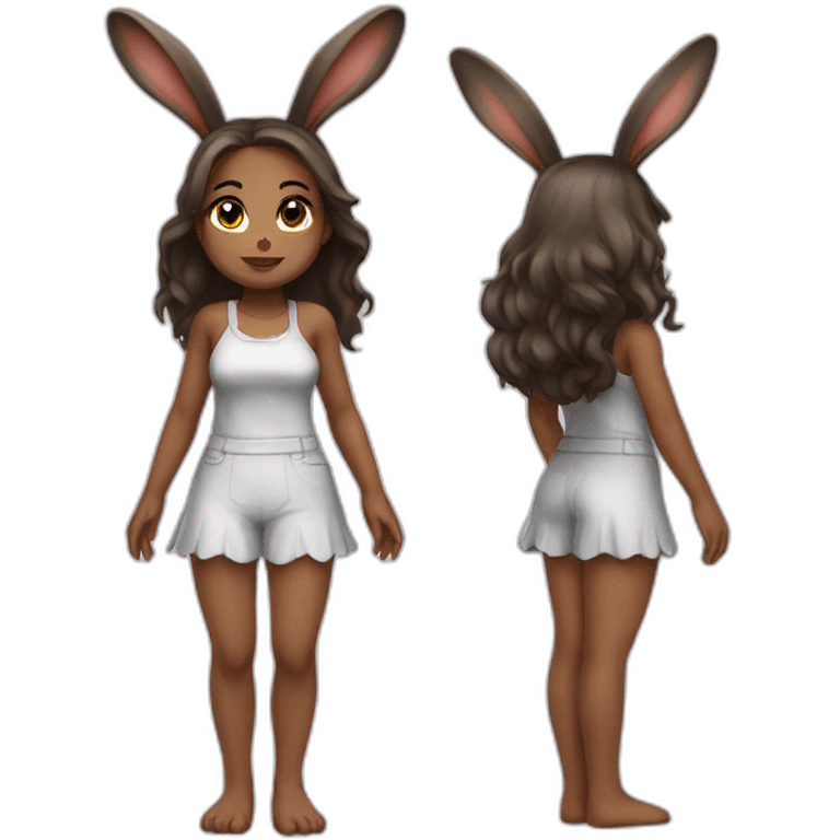 Bunny girl full body emoji