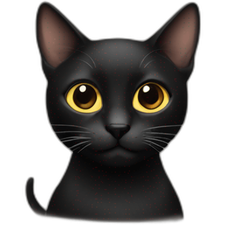 Gato negro emoji