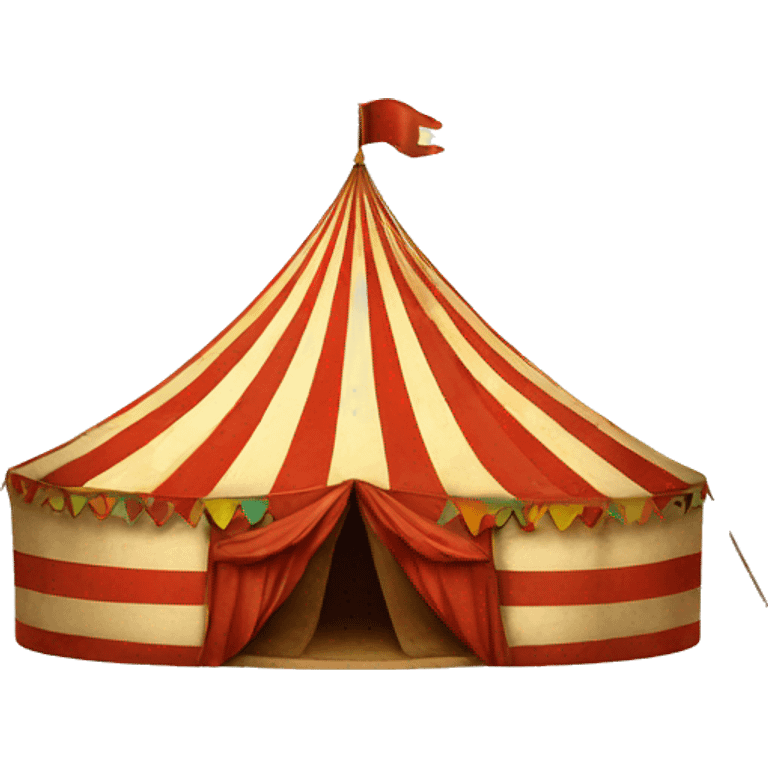 Vintage circus tent emoji