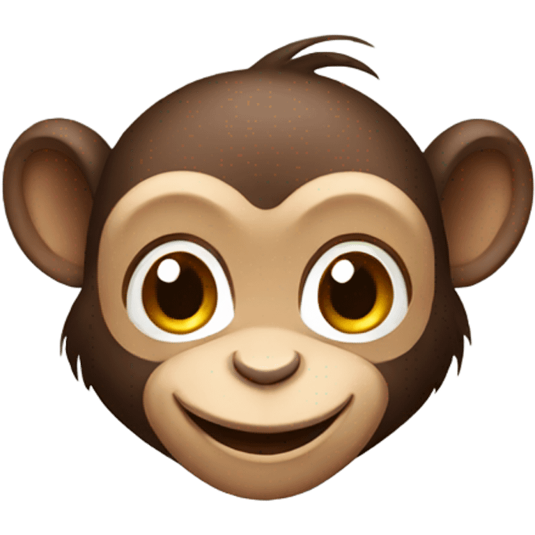 happy little monkey emoji