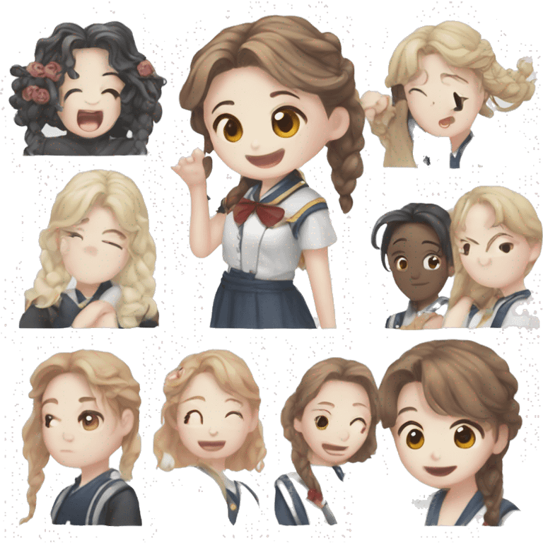 활짝웃는 소녀 emoji