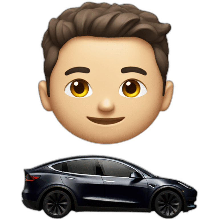 tesla model y emoji