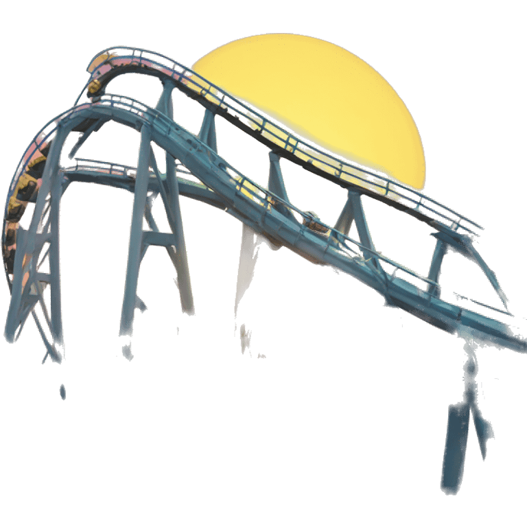 rollercoaster with sunshine emoji