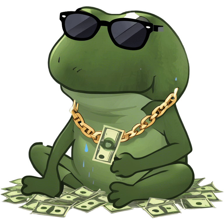 bufo money rain emoji