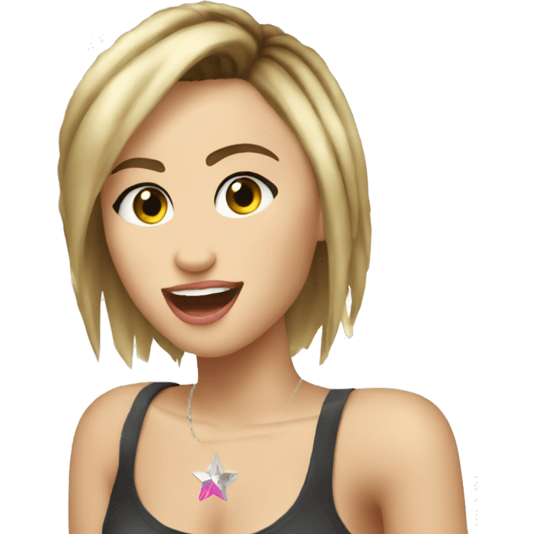 miley cyrus, rockstar emoji