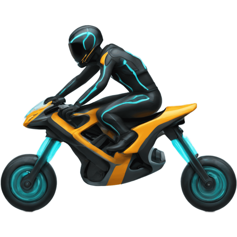 tron bike wheelie  emoji